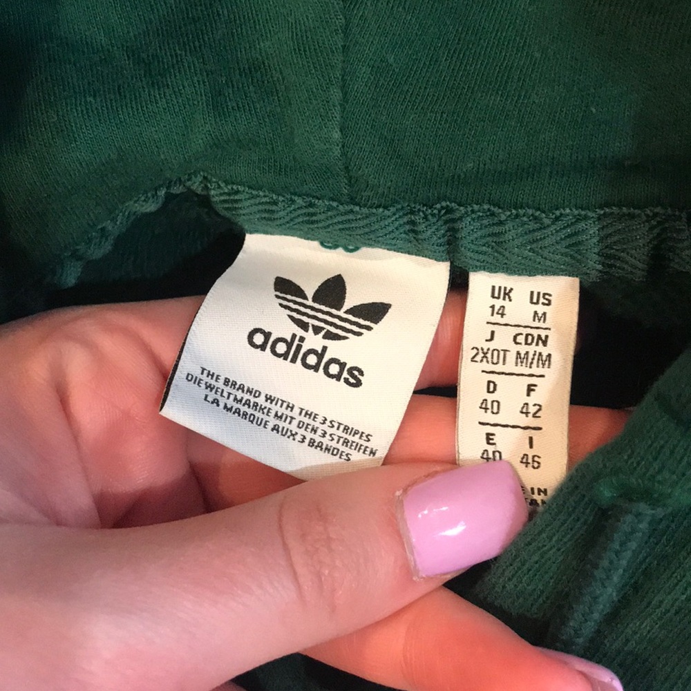 Women’s Adidas Sweatshirt Green Size M Medium - Picture 5 of 5